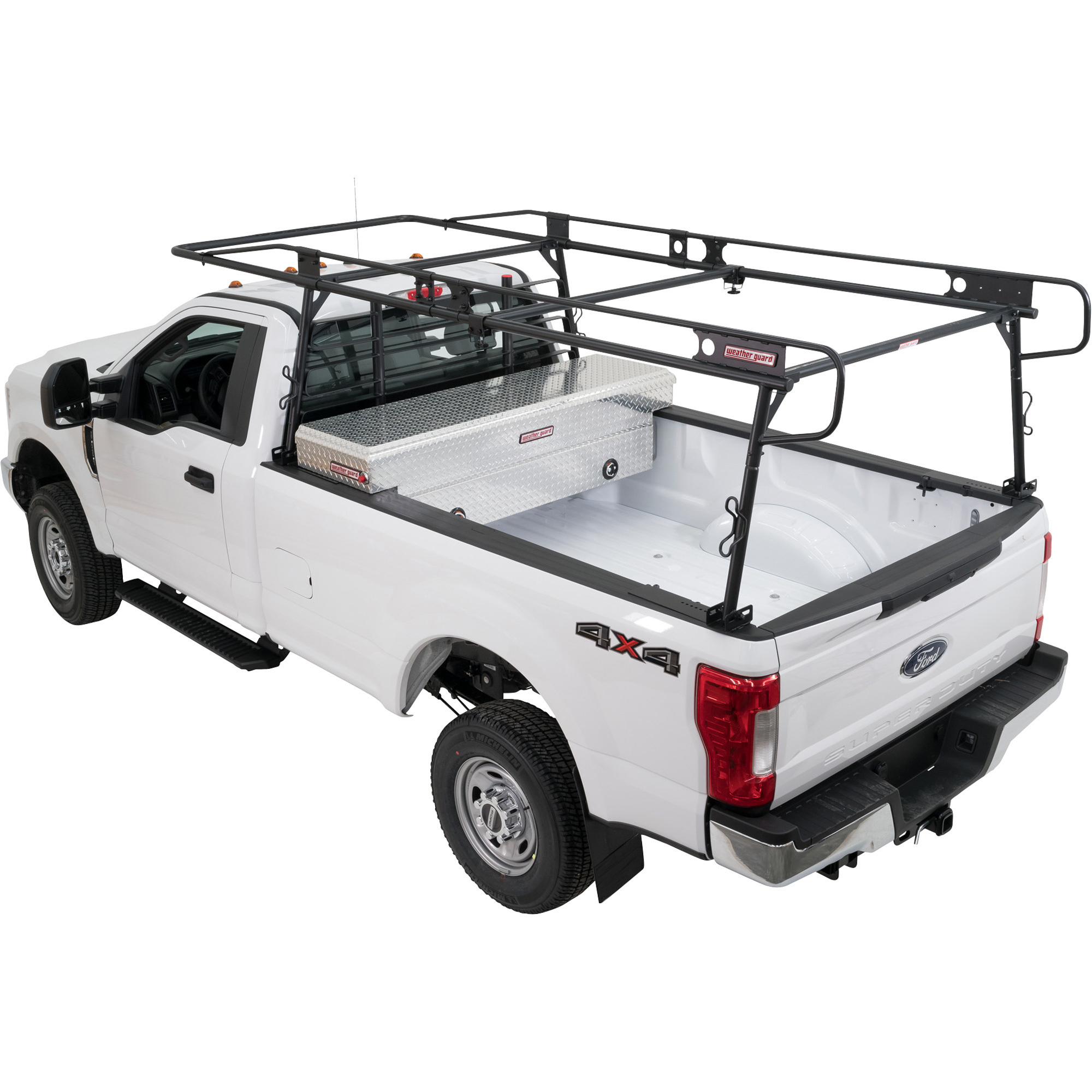 WEATHER GUARD Steel Truck Rack, Fits Full-Size Trucks, 1000-Lb. Load Capacity, Model# 1275-52-02
